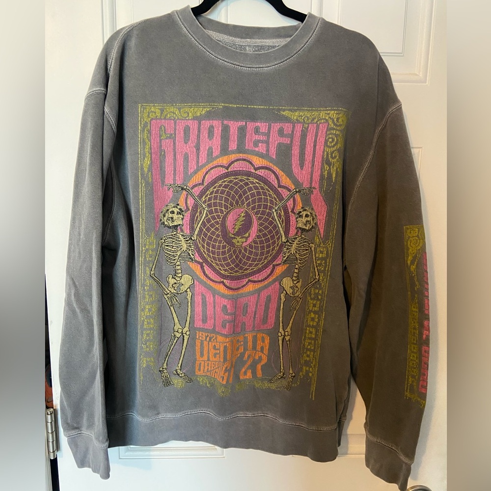 Grateful Dead Gray Crew Neck Sweater